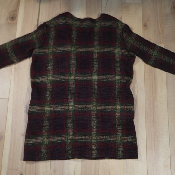 UNIF Nevermind Duster Tartan Plaid Cardigan - Size S - Picture 8 of 8